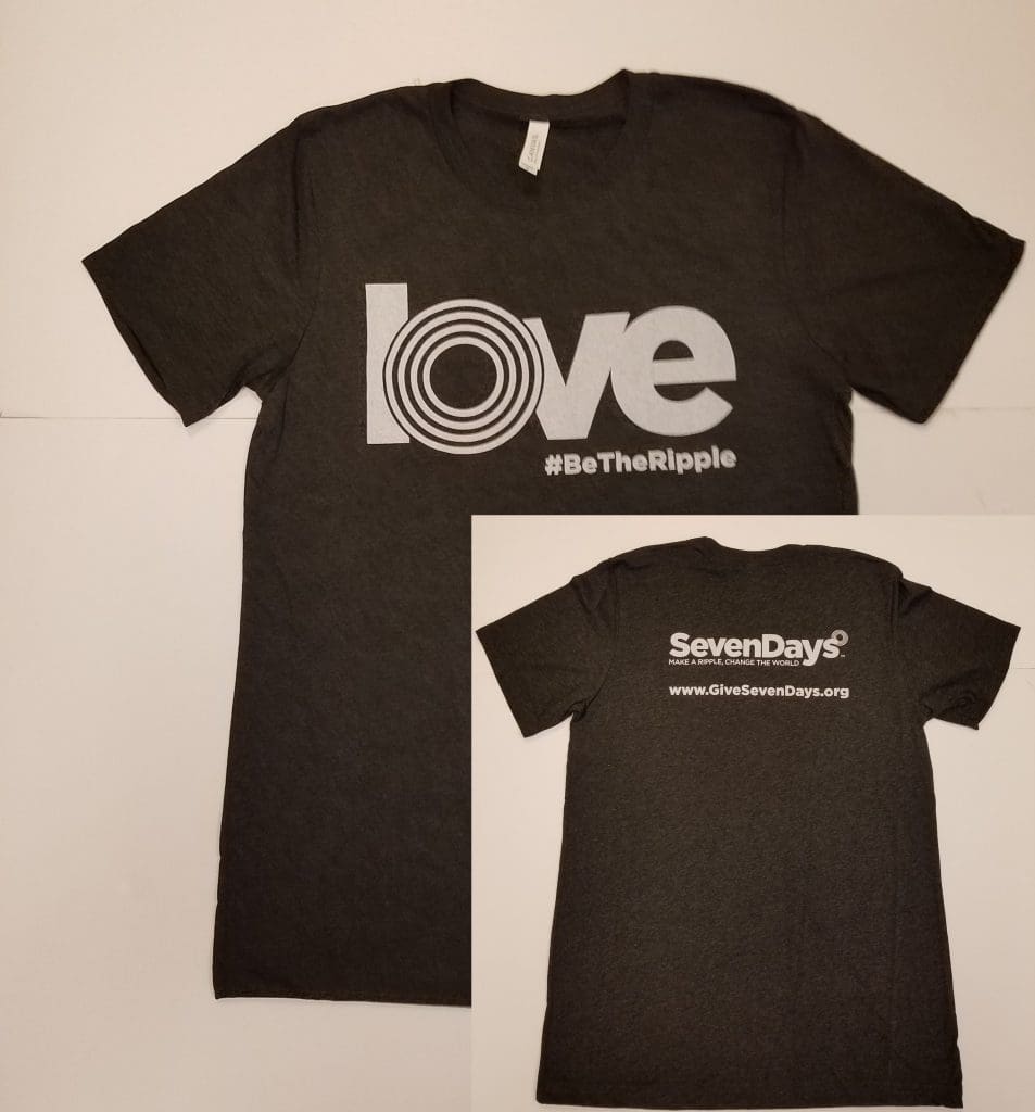 LOVE T-Shirt: Crew Cut (includes 3 free stickers)