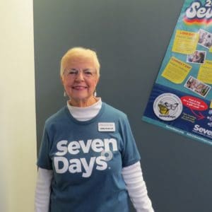 SevenDays volunteer, Carolyn Ratliff